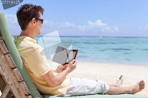 Image of man reading