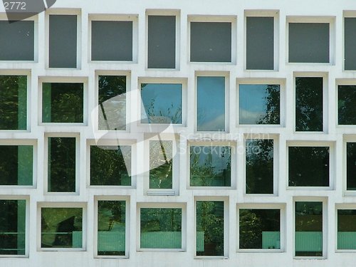 Image of interesting wall with small windows