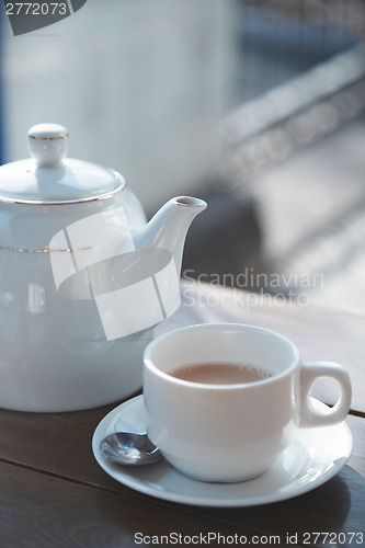 Image of Teacup and teapot