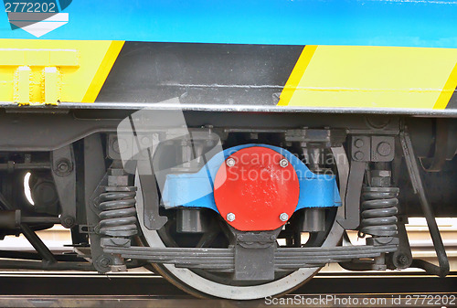 Image of detail of  Train Wheel