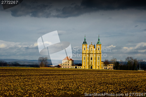 Image of Baroque pilgrimage church of the Virgin Mary.