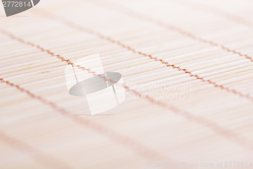 Image of bamboo mat. macro