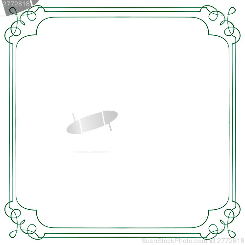 Image of Vintage vector frame