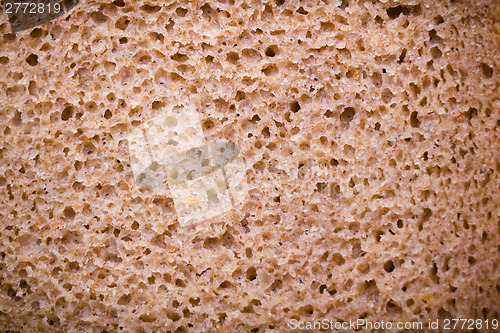 Image of rye bread. macro