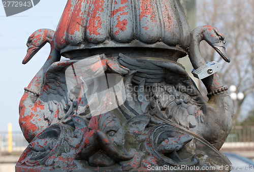 Image of Hamburg decoration metal swans