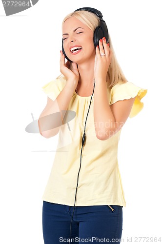 Image of Woman with headphones