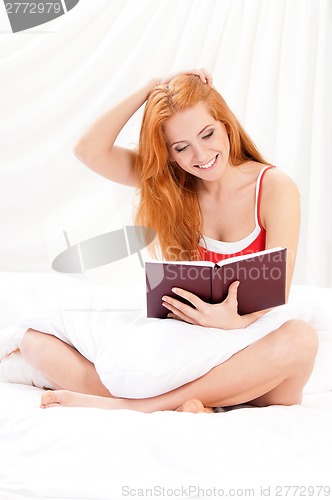 Image of Girl on bed