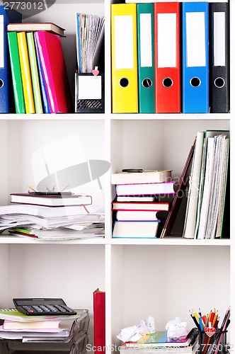 Image of Folders on shelves