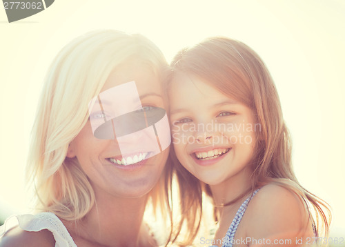 Image of happy mother and child girl