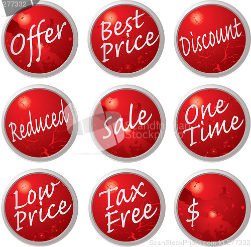 Image of sale buttons