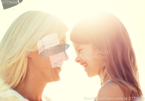 Image of happy mother and child girl