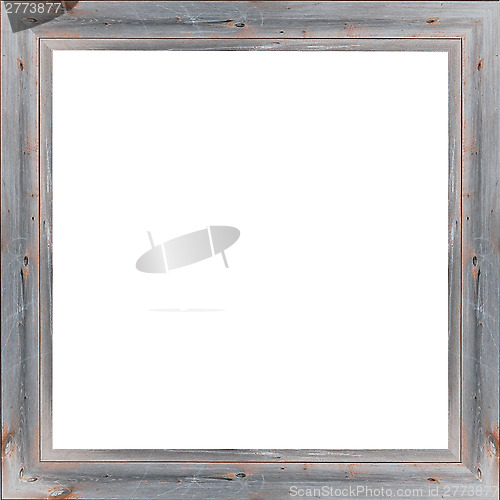 Image of wooden frame isolated on the white background