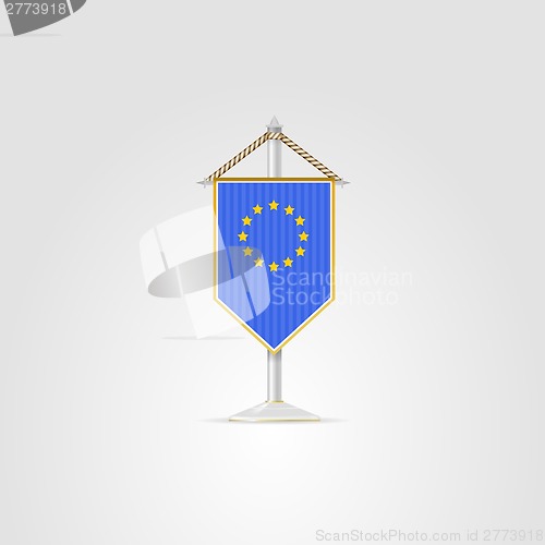 Image of Illustration of national symbols of European countries. The European Union.