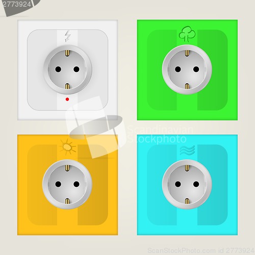 Image of Illustration of eco sockets