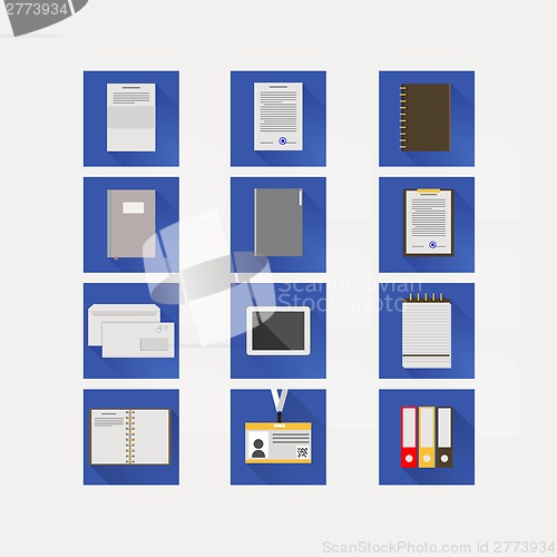 Image of Flat icons for business