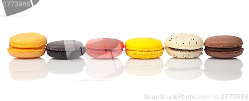 Image of Colorful macaroons, French pastry