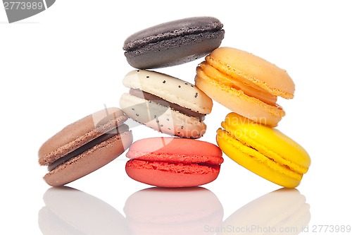 Image of Colorful macaroons, French pastry