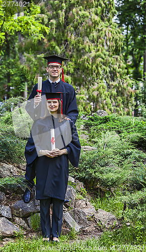 Image of Couple in the Graduation Day