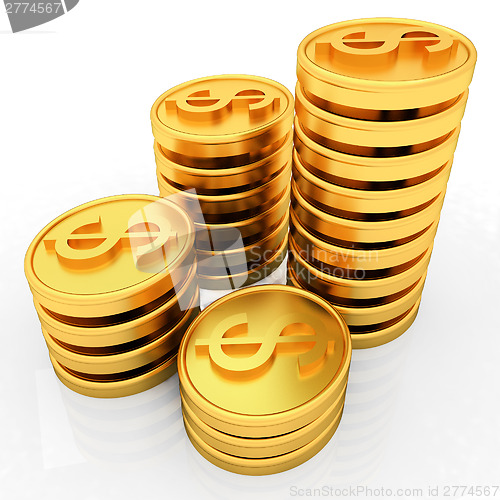 Image of Gold dollar coins
