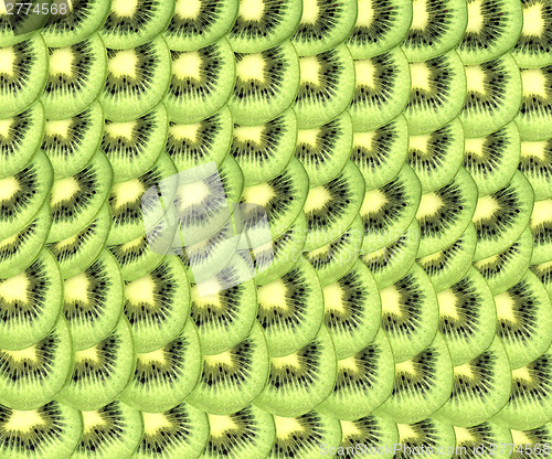 Image of slices of kiwi background 
