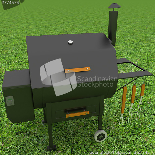 Image of oven barbecue grill