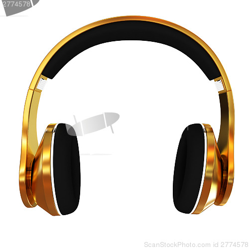 Image of Golden headphones