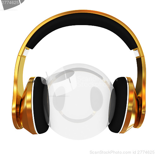 Image of Gold headphones icon 