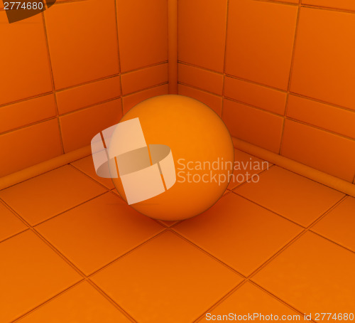 Image of Corner in the room with ball 