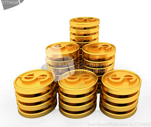 Image of Gold dollar coins