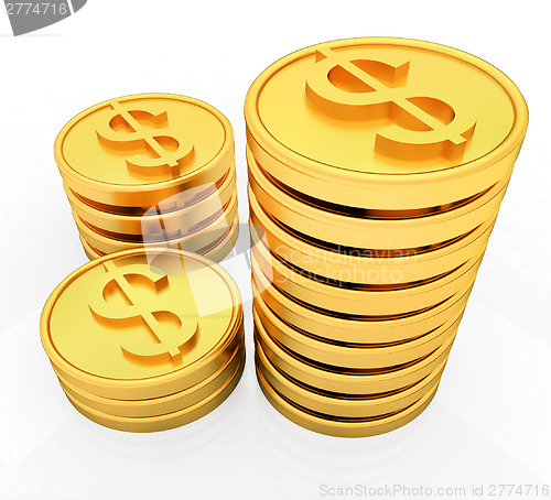 Image of Gold dollar coins