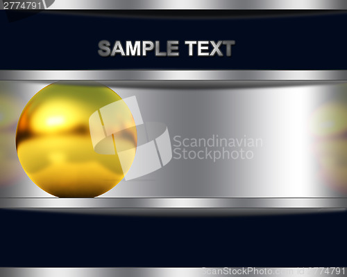 Image of background with golden sphere