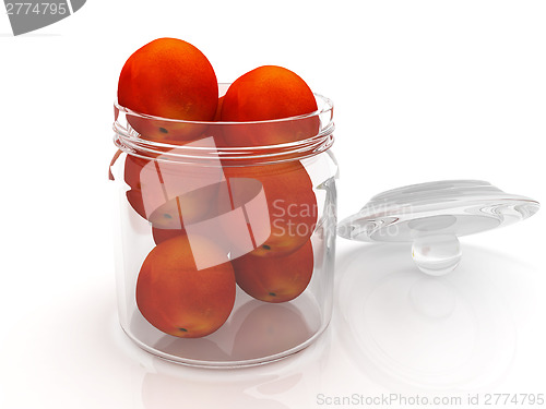 Image of Jar with peaches