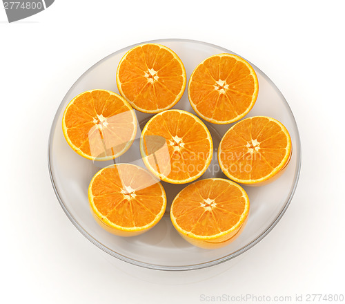 Image of half oranges 