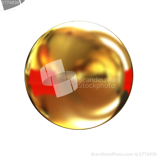 Image of Golden Shiny button