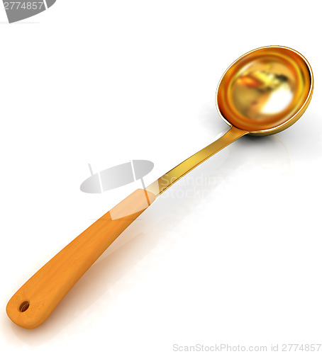 Image of Gold soup ladle