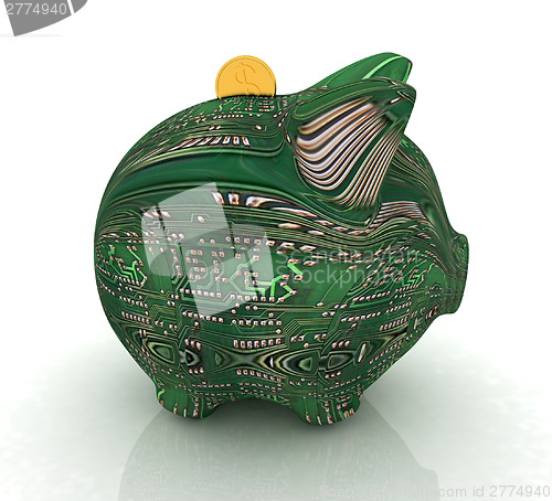 Image of electronic piggy bank