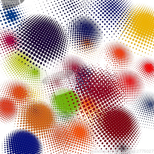 Image of Halftone illustration Set. EPS 10