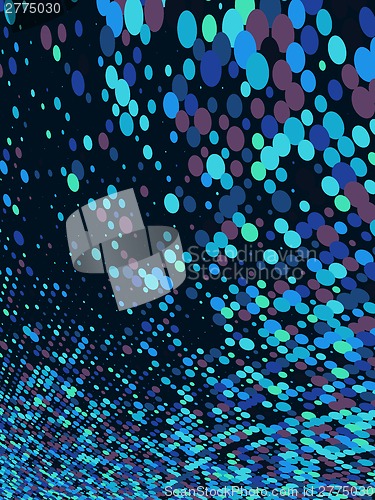 Image of Abstract dot blue mosaic background. EPS 10