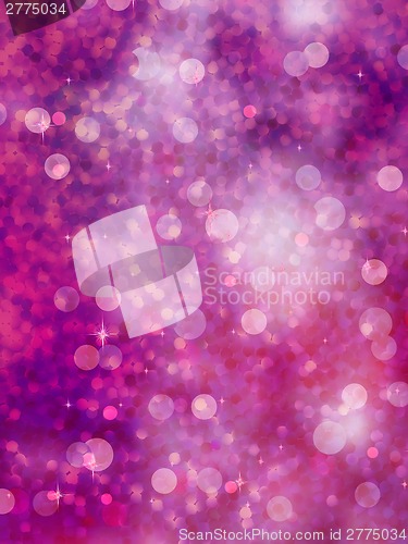 Image of Defocused purple lights. glitter. EPS 10