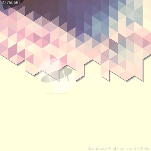Image of abstract background banner of triangles