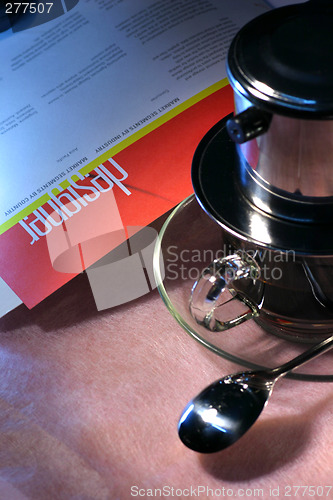 Image of creative with coffee filter