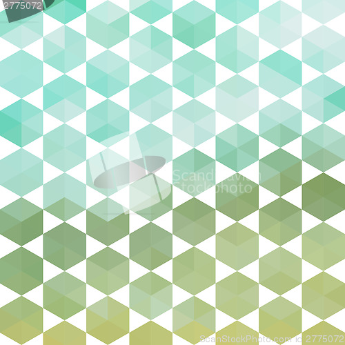 Image of Retro pattern of geometric hexagon shapes