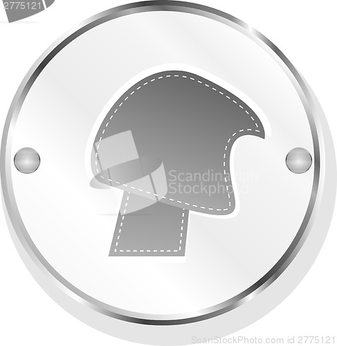 Image of abstract design elements - icon or button isolated on white