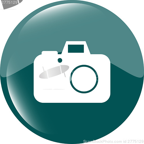 Image of camera web icon isolated on white background