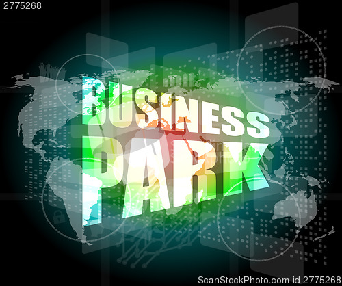 Image of business park interface hi technology