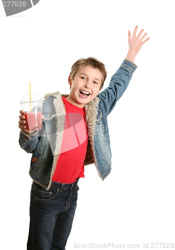 Image of Happy boy waving