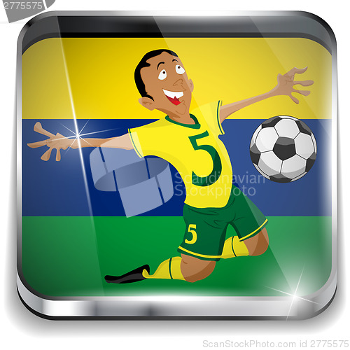 Image of Brazil Soccer Player with Uniform