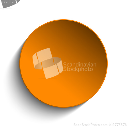 Image of Red Alert Glass Circle Button on Red Background