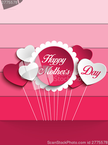 Image of Happy Mother Day Heart Background