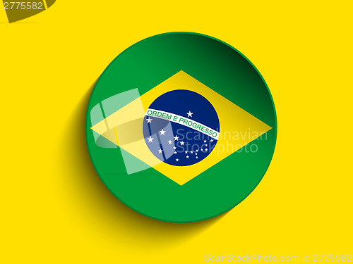 Image of Brazil 2014 Letters with Brazilian Flag